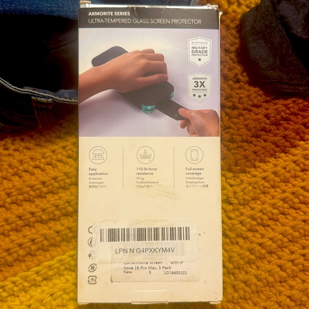 iPhone 16 Pro Max 3 Pack Screen Protector - Picture 2 of 2